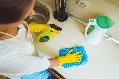 Cleaning equipment used for commercial carpet cleaning in Highbury