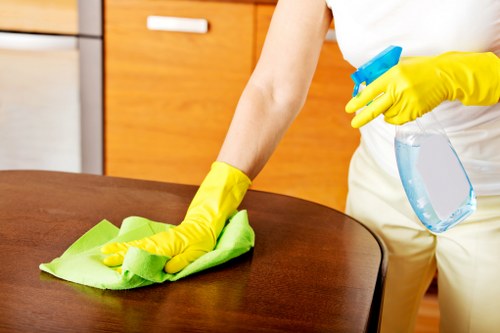Kitchen and living area turnover cleaning for an Airbnb in Highbury